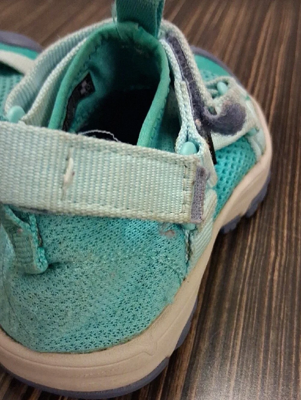 Teva Kids  Aqua Teal Mesh Sport Sandals with Hook-and-Loop Straps